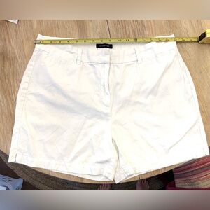 Size 12 w/34” waist!! Lands' End White Shorts Classic Lightweight Design